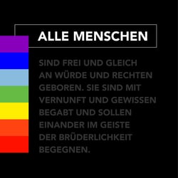 Poster „Alle Menschen …“