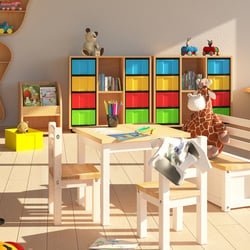 3D-Visualisierung eines Kindergartens