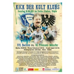 Plakat mit Sponsoren
