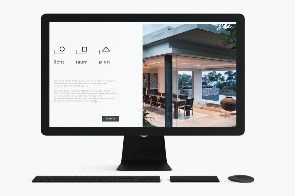 Website licht | raum | plan