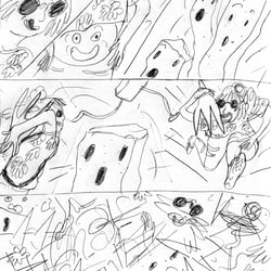 comic , auszug ‚POMMES HUNGER‘