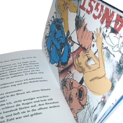 Buchgestaltung (Text und Illustration) zu Jorges Luis Borges-Blaue Tiger
