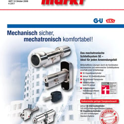 monatlich erscheinendes Wirtschaftsmagazin für die Baubeschlag- und Sicherheitsbranche