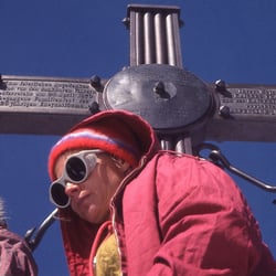 Kaiserkreuz auf dem Großglockner in Österreich, 1969