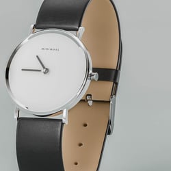 Produktrendering für Herrenuhr mit Lederarmband