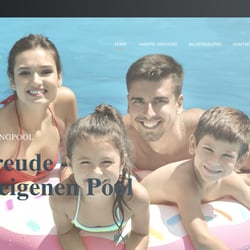 Website eines Poolbauers
