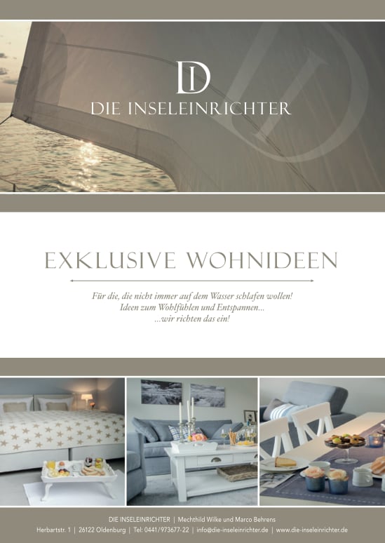 Anzeige die Inseleinrichter im Wohnmagazin