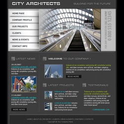 Template Architekt „modern“ zur Einbindung in das allCliXXPro Multishop CMS
