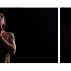 Aktfotografie mit Blut