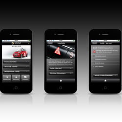 Design der Smart Schweiz Service iPhone App.