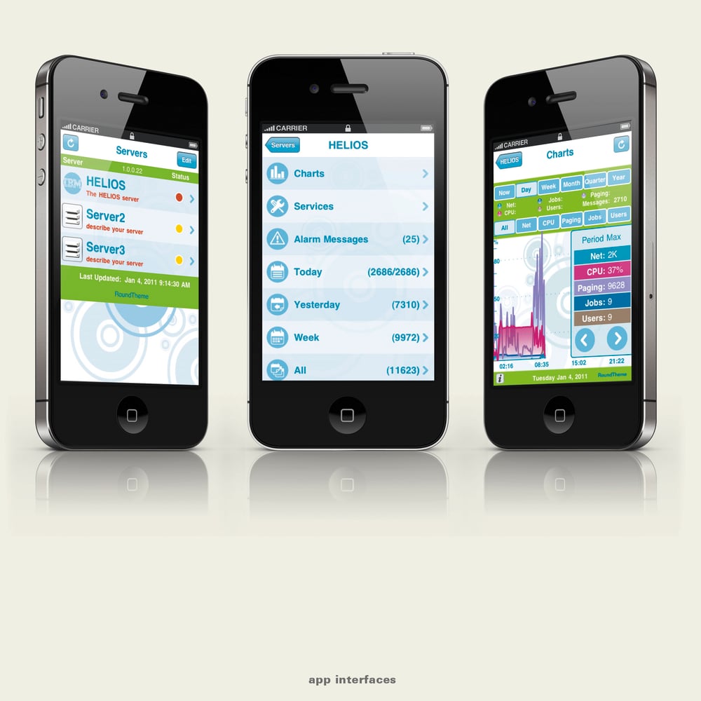 Flatdesign mit deutlicher Farbgebung