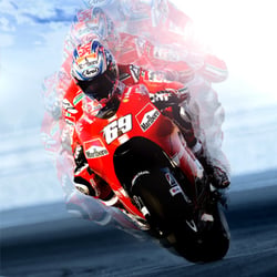 Print ad for Marlboro Ducati MotoGP Team.