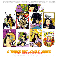 Artwork Sample(s) aus dem „The FeliX Pin Up Girls!“ Illustrations-Pool