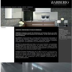 Website für Barberio Inneneinrichtungen