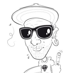 A friend of mine 1 (pencil and ink on carton, adobe illustrator)