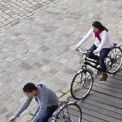 Radfahrer am Guadalquivir, Sevilla