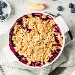Blaubeeren Crumble
