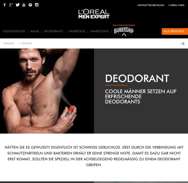L’Oreal Men Expert – Website Ratgeber Haut