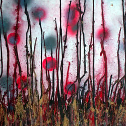 Blumen in der Steppe 71+55cm