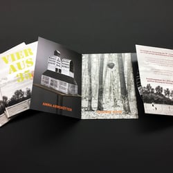 Folder für Ausstellung „4 aus 35“