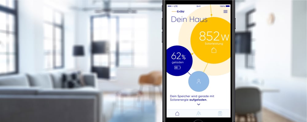 EnBW Solar +, User Interface Design