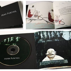 CD- und Booklet Design. Projekt „Herr Puschel“