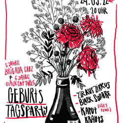 Veranstaltungsposter „Black Cat Tapes“
