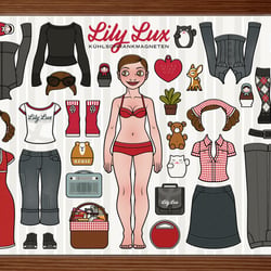 Lily Lux Kühlschrankmagneten