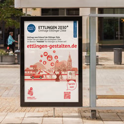 Ettllingen-2030 Layout/Gestaltung-DinA0-Plakat, Plakatkampagne
