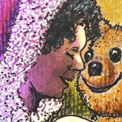 Aquarell, Buntstift & Fineliner