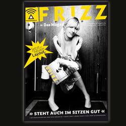 FRIZZ Das Magazin -- Plakat für die Einführung des neuen Layouts im Februar 2008