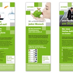 3 halbseitige Inserate Actebis (neue CI)
