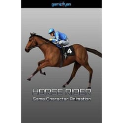 Pferd Reiter Spiel Charakter Modellierung