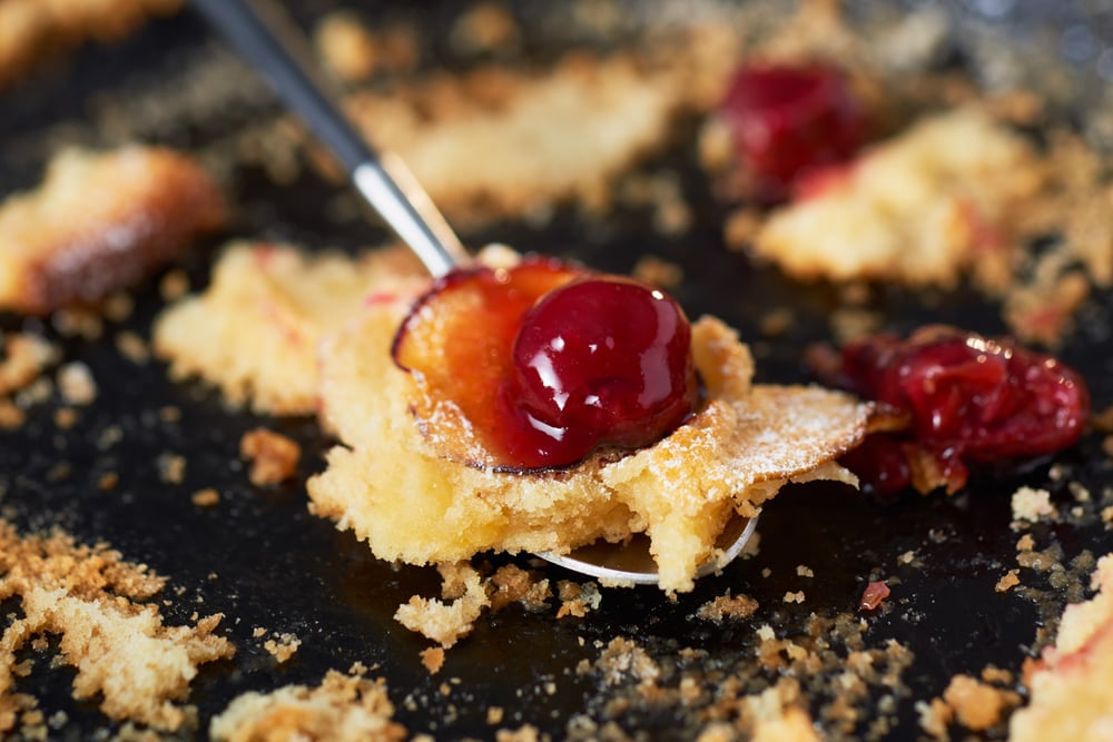 Birne Zwetschgen Clafoutis