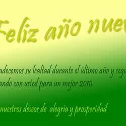 Feliz ano nuevo
