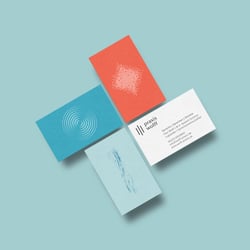 Visitenkarten im Rahmen des Corporate Designs für Praxis Wolff – Sprache | Sprechen | Stimme