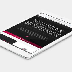 Supermusic.de – responsive Webdesign