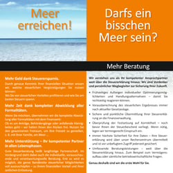 Faltblatt „Mehr Netto statt Brutto“ – innen