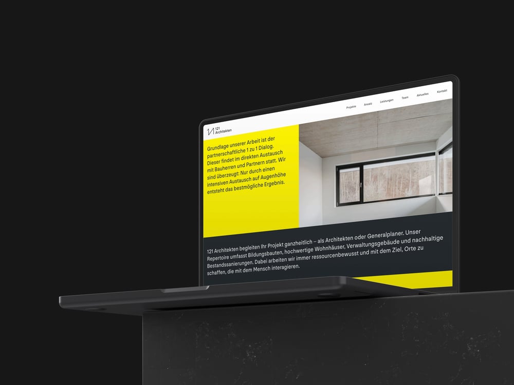 121 Architekten Website
