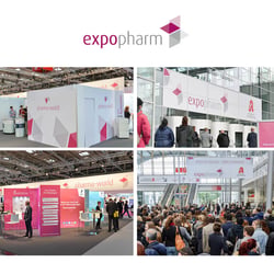 expoharm:  Entwicklung von Anzeigen, Broschüren, Messebeschilderung, Mailings, etc.
