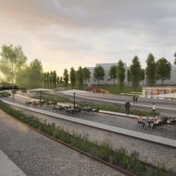 Wettbewerbsvisualisierung  ‚Bahnbogen Böckingen‘