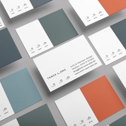 Business Cards in mehreren Farben