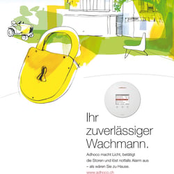 Werbung für Adhoco