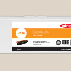 Blanko-Kartonage mit Aufkleber für ednet Toner