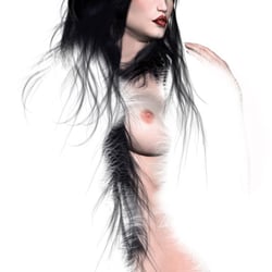 Lady in Fur, freie Arbeit