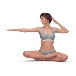 Anleitungsillustrationen: Yoga-Positionen