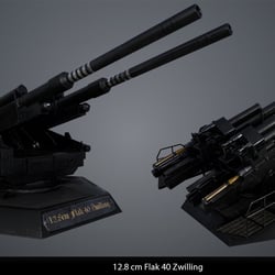 3D Modell – 12,8 cm Flak 40 Zwilling