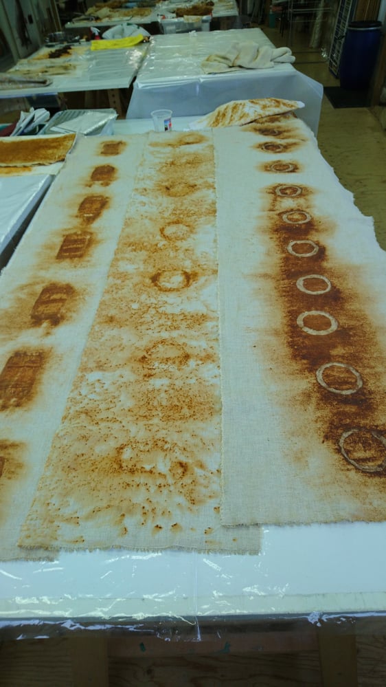 Rost auf Leinen