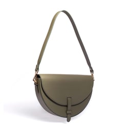 M20013211014 PANTO Lederhandtasche GAIA Olive seitlich