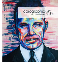 Popart Urbanart portraits painting – Porträt Malerei Kunst von Carolyn Mielke
